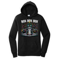 Formula Racing Car Box Box Box Radio Call Fun Christmas Tree Women's Pullover Hoodie