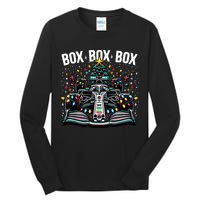 Formula Racing Car Box Box Box Radio Call Fun Christmas Tree Tall Long Sleeve T-Shirt