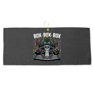 Formula Racing Car Box Box Box Radio Call Fun Christmas Tree Large Microfiber Waffle Golf Towel