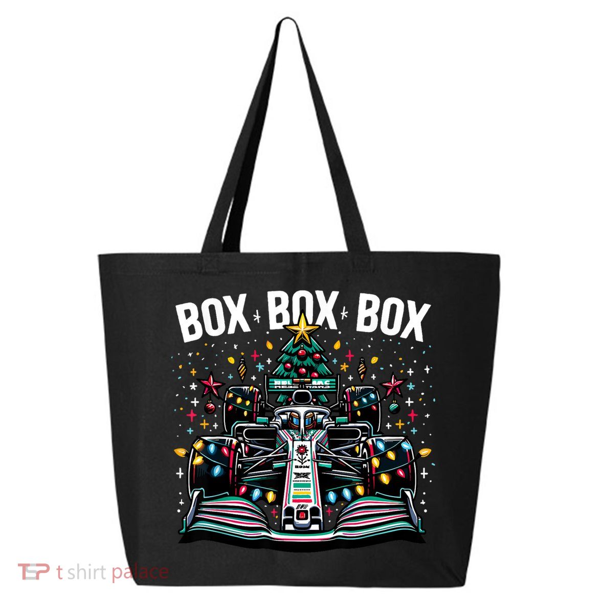 Formula Racing Car Box Box Box Radio Call Fun Christmas Tree 25L Jumbo Tote