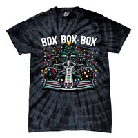 Formula Racing Car Box Box Box Radio Call Fun Christmas Tree Tie-Dye T-Shirt