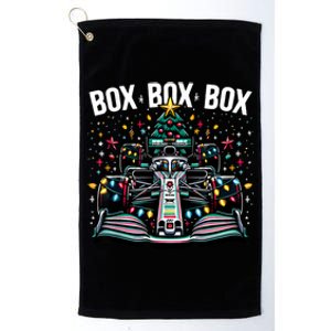 Formula Racing Car Box Box Box Radio Call Fun Christmas Tree Platinum Collection Golf Towel