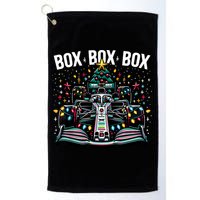 Formula Racing Car Box Box Box Radio Call Fun Christmas Tree Golf Towel