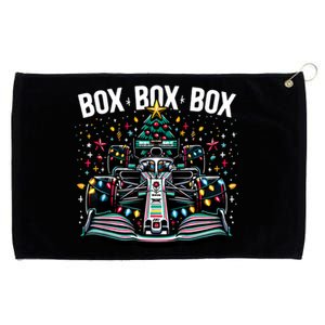 Formula Racing Car Box Box Box Radio Call Fun Christmas Tree Grommeted Golf Towel