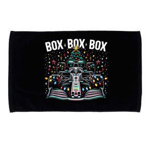 Formula Racing Car Box Box Box Radio Call Fun Christmas Tree Microfiber Hand Towel