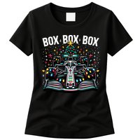 Formula Racing Car Box Box Box Radio Call Fun Christmas Tree Womens T-Shirt