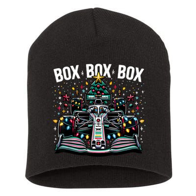 Formula Racing Car Box Box Box Radio Call Fun Christmas Tree Short Acrylic Beanie