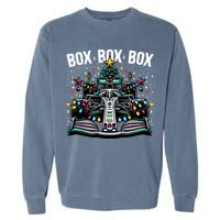 Formula Racing Car Box Box Box Radio Call Fun Christmas Tree Garment-Dyed Sweatshirt