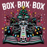 Formula Racing Car Box Box Box Radio Call Fun Christmas Tree 16oz Travel Tumbler