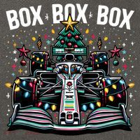 Formula Racing Car Box Box Box Radio Call Fun Christmas Tree Cotton Canvas Backpack