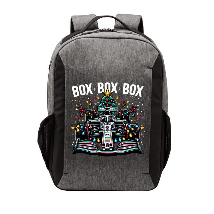 Formula Racing Car Box Box Box Radio Call Fun Christmas Tree Vector Backpack