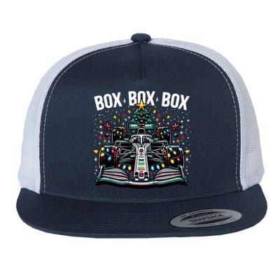 Formula Racing Car Box Box Box Radio Call Fun Christmas Tree Flatbill Hat