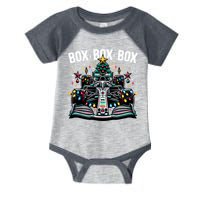 Formula Racing Car Box Box Box Radio Call Fun Christmas Tree Infant Baby Jersey Bodysuit