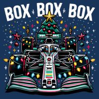 Formula Racing Car Box Box Box Radio Call Fun Christmas Tree Infant Baby Jersey Bodysuit
