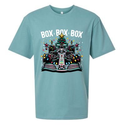 Formula Racing Car Box Box Box Radio Call Fun Christmas Tree Sueded Cloud Jersey T-Shirt