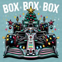 Formula Racing Car Box Box Box Radio Call Fun Christmas Tree Sueded Cloud Jersey T-Shirt