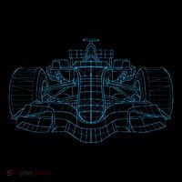 Formula Racing Car Drawing Racing Fan Mechanic Engineer Backpack