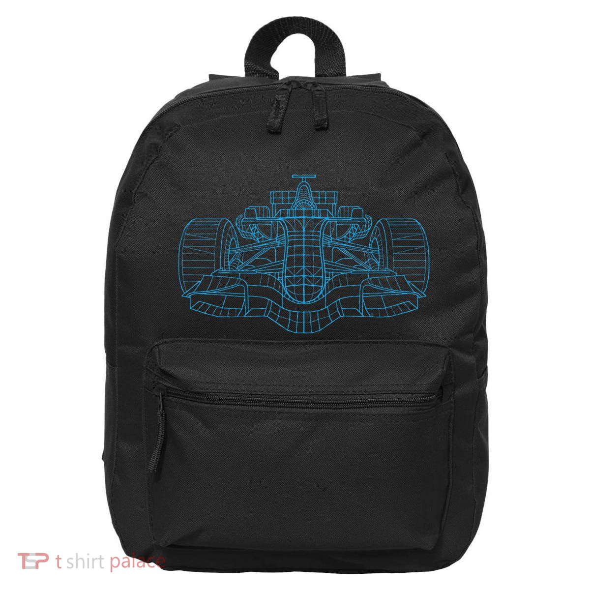 Formula Racing Car Drawing Racing Fan Mechanic Engineer 16 in Basic Backpack