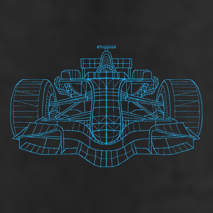 Formula Racing Car Drawing Racing Fan Mechanic Engineer Golf Towel