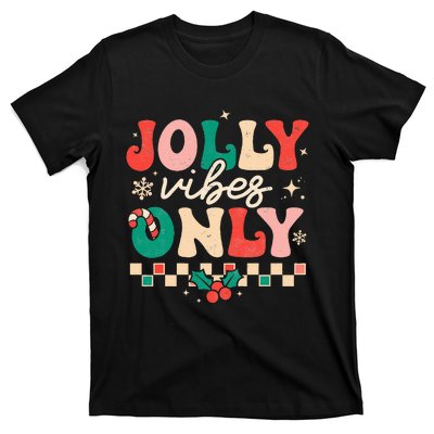 Festive Retro Christmas Joyful Holiday Vibes T-Shirt