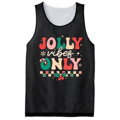 Festive Retro Christmas Joyful Holiday Vibes Mesh Reversible Basketball Jersey Tank