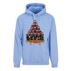 Funny Rottweiler Christmas Tree Great Gift Ornat Decor Xmas Cool Gift Unisex Surf Hoodie