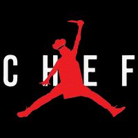 Funny Restaurant Chef Jumping Chef Knife Sweatshirt