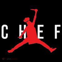 Funny Restaurant Chef Jumping Chef Knife Tall T-Shirt