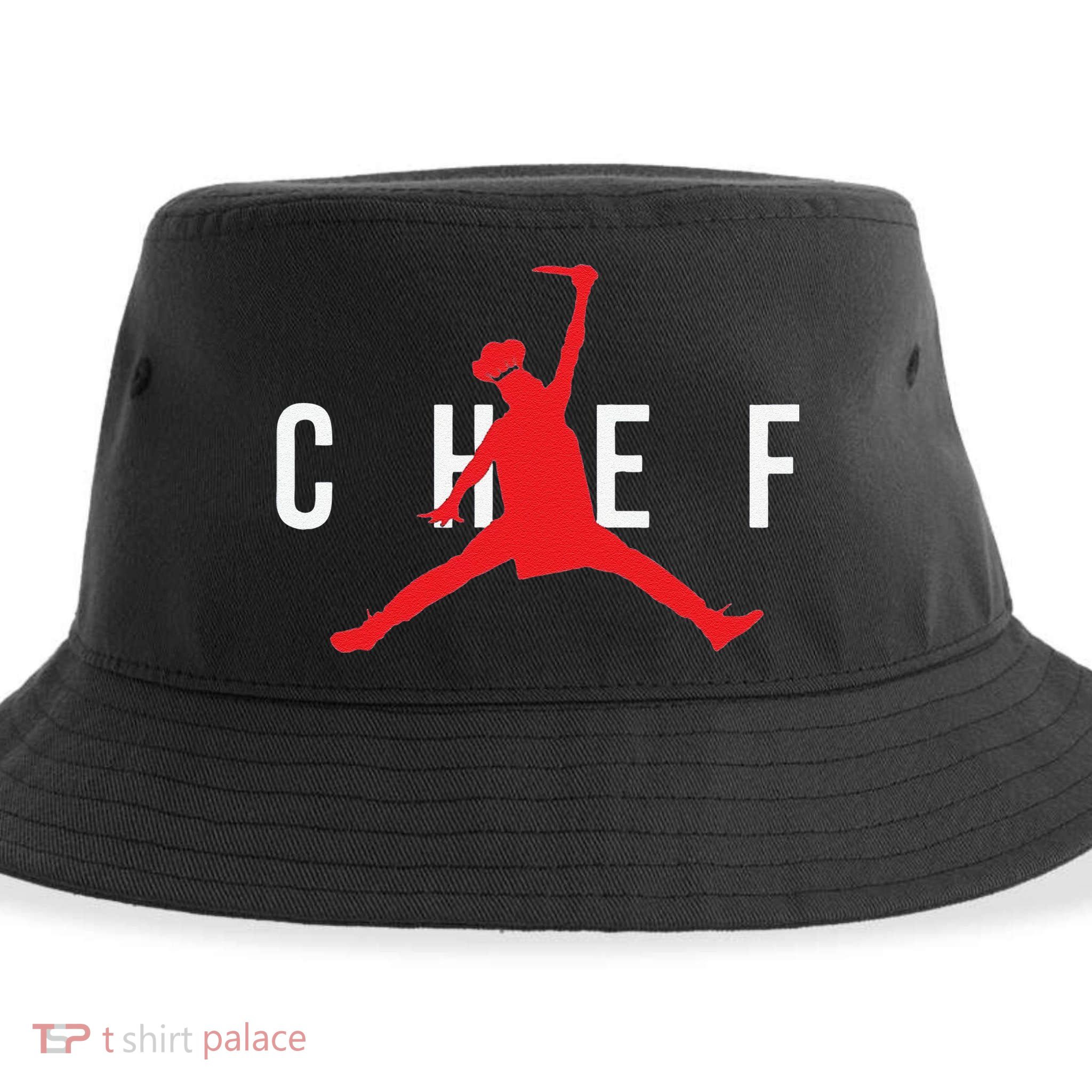 Funny Restaurant Chef Jumping Chef Knife Sustainable Bucket Hat