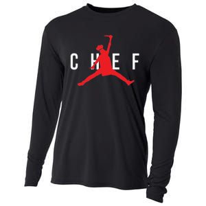 Funny Restaurant Chef Jumping Chef Knife Cooling Performance Long Sleeve Crew