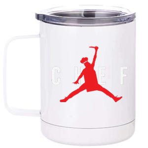 Funny Restaurant Chef Jumping Chef Knife 12 oz Stainless Steel Tumbler Cup