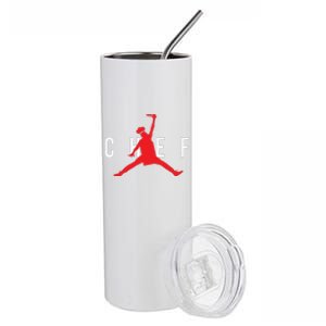 Funny Restaurant Chef Jumping Chef Knife Stainless Steel Tumbler