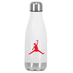 Funny Restaurant Chef Jumping Chef Knife Stainless Steel Insulated Water Bottle