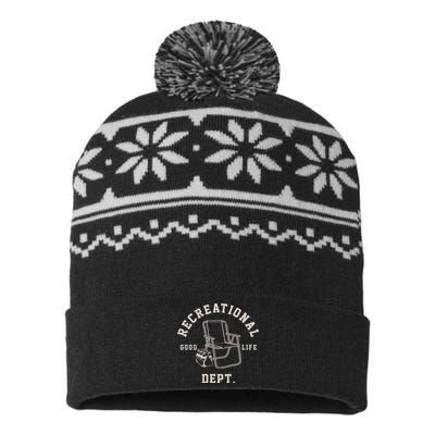 Funny Recreational Department Good Life USA-Made Snowflake Beanie