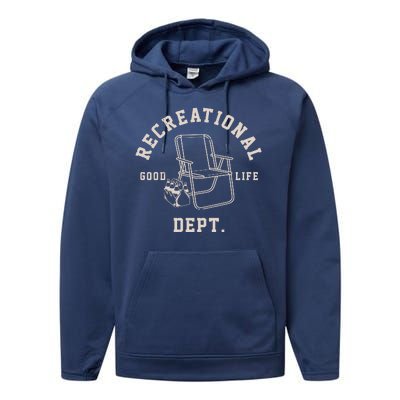 Funny Recreational Department Good Life Performance Fleece Hoodie