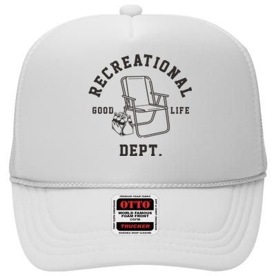 Funny Recreational Department Good Life High Crown Mesh Back Trucker Hat