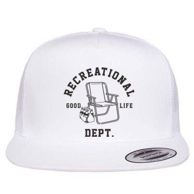 Funny Recreational Department Good Life Flat Bill Trucker Hat