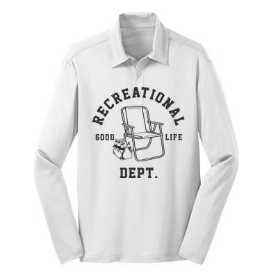 Funny Recreational Department Good Life Silk Touch Performance Long Sleeve Polo