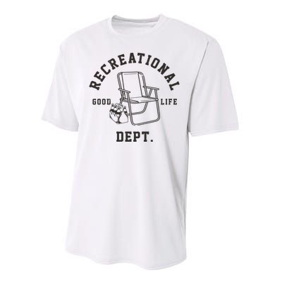 Funny Recreational Department Good Life Performance Sprint T-Shirt