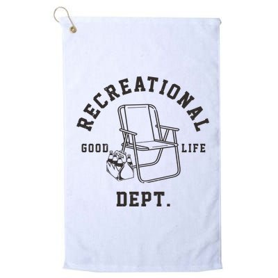 Funny Recreational Department Good Life Golf Towel
