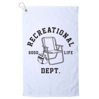 Funny Recreational Department Good Life Golf Towel