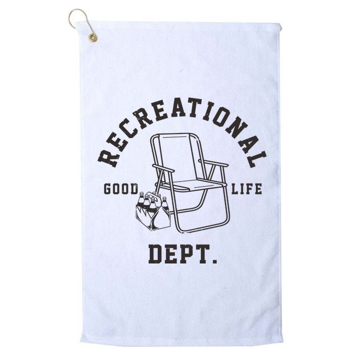 Funny Recreational Department Good Life Golf Towel