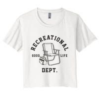 Funny Recreational Department Good Life Women's Crop Top Tee