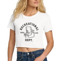 Funny Recreational Department Good Life Women's Crop Top Tee