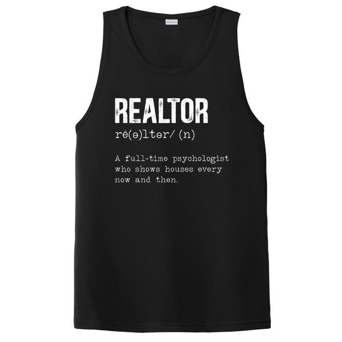 Funny Realtor Definition Real Estate Agent House Seller PosiCharge Competitor Tank