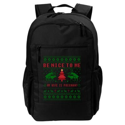 Funny Reindeer Daddy Ugly Christmas Pregnancy Gift Backpack