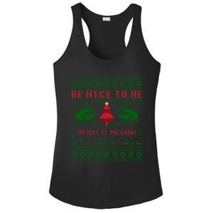 Funny Reindeer Daddy Ugly Christmas Pregnancy Gift Ladies PosiCharge Competitor Racerback Tank