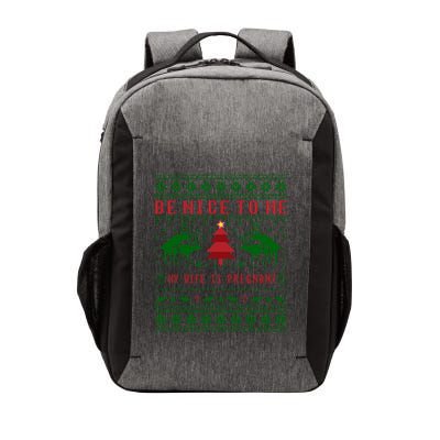 Funny Reindeer Daddy Ugly Christmas Pregnancy Gift Vector Backpack