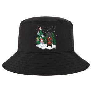 Flatcoated Retriever Dog Christmas Snow Xmas Tree Pajama Cool Gift Cool Comfort Performance Bucket Hat