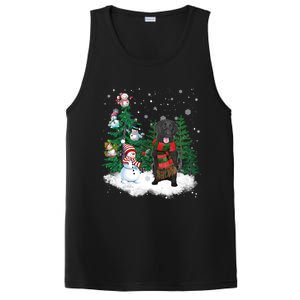 Flatcoated Retriever Dog Christmas Snow Xmas Tree Pajama Cool Gift PosiCharge Competitor Tank